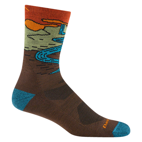 Darn Tough Men's Chasing Waterfalls Micro Crew Lightweight Hiking Sock